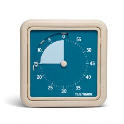 TIME TIMER RÉTRO (ÉDITION ÉCO) - 60 MINUTES - BLEU ET BEIGE (7.5